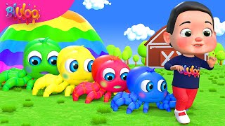 Itsy Bitsy Spider  BluLoo Nursery Rhymes amp Kids Songs [upl. by Romonda]