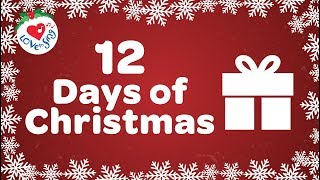 12 Days of Christmas with Lyrics  Christmas Songs and Carols [upl. by Tarfe256]