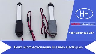 Deux microactionneurs linéaires électriques [upl. by Aoht]