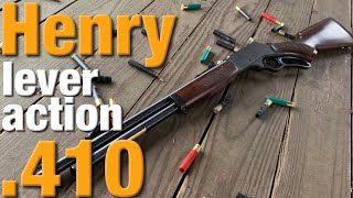 Henry’s lever action 410 shotgun is sweet [upl. by Zertnom]