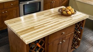 Butcher Block countertops Pros and Cons [upl. by Hpesoy]