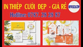 In thiệp cưới đẹp giá rẻ Mẫu thiệp cưới mới nhấtIn thiệp cưới lấy trong ngàyLàn Gió Mới  8 [upl. by Kwok]