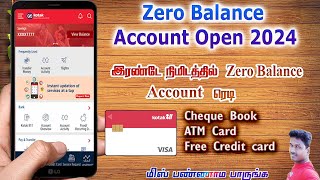 How to open Kotak bank Digital Zero Balance Account open Online in 2024 Tech and Technics [upl. by Baecher]