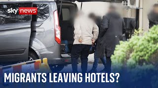 Migrants Sky News visits the hotels that are closing to asylum seekers [upl. by Lukas745]