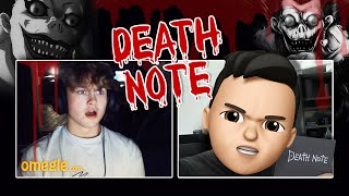 Bloody Death Note Prank on Omegle [upl. by Dworman]