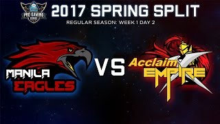 Pro Gaming Series 2017 Spring Split Week 1 Day 2  TME vs AEX [upl. by Takara298]