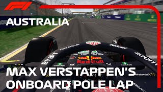 Max Verstappens Pole Lap  2023 Australian Grand Prix  f12014 [upl. by Darrelle447]