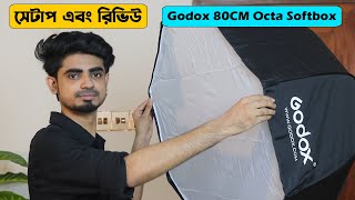 Godox 80CM Octagon Softbox Setup and Review in Bangla [upl. by Handel]