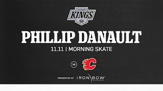 Forward Phillip Danault  1111 Morning Skate in Calgary [upl. by Katuscha]