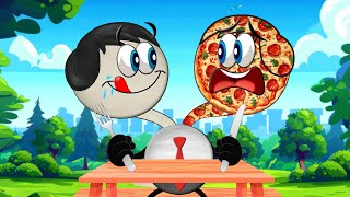 What if we had 2 Heads Pizzalike amp Humanlike  more videos  aumsum kids cartoon whatif [upl. by Almond]