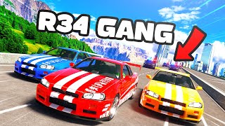 Skyline Gang Annoys The Cops In GTA5 RP [upl. by Anairol]