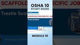 Watch complete Module 10  Scaffolds  OSHA 10 oshacourse osha10 scaffold [upl. by Krein]