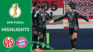 Musiala Hattrick  1 FSV Mainz 05 vs FC Bayern München 04  Highlights  DFBPokal 2 Round [upl. by Hadnama]