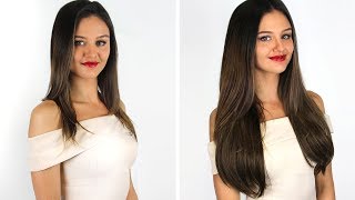 Hair Extensions Before amp After — Hair Transformations with Extensions [upl. by Nomis921]