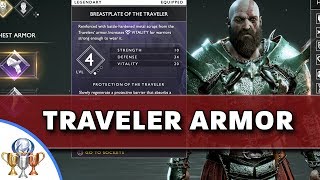 God of War  How to Obtain Travelers Armor Set  Path of the Zealot Trophy [upl. by Markman]