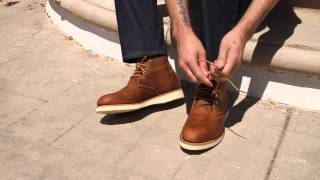 How to Wear Red Wing Chukka Copper Desert Boots  Details [upl. by Kra42]