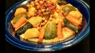 recette de COUSCOUS àu POULET à la MAROCAINE 🇲🇦🍗 [upl. by Ko]