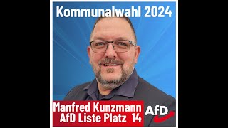 Manfred Kunzmann AfD Karlsruhe Kommunalwahl 2024 [upl. by Eiahpets966]