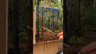 Impressionist painting timelapse in Poinsett State Park oilpainting impressionism pleinair [upl. by Ayak]