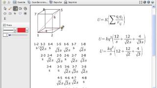 trabajo para colocar ocho cargas sobre los vertices de un cubo [upl. by Llednew]