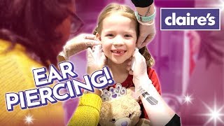 Maya Gets Her Ears Pierced at Claires [upl. by Anwadal928]