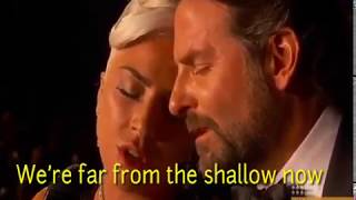 Shallow  Lady Gaga amp Bradley Cooper  Live at Oscars 2019 Lyrics Video [upl. by Anaeda64]