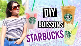 DIY • Boissons Starbucks à la maison  camillegrandxo [upl. by Fawna]