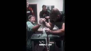 Devon Larrat Vs Ermes Gasparini After Pull 2024 Edit 🦾🔥 devonlarratt armwrestling shortsvideo [upl. by Malina]