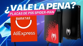 PlacasCubiertas de PS5 Marvel´s Spiderman Baratas Aliexpress Clon ¿Vale la pena [upl. by Silvester96]