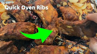 Quick Oven Baked Ribs 🟡 Cooking Gizmos [upl. by Tselec]