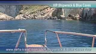 VIP Shipwreck and Blue Caves Tour  Land and Sea [upl. by Grenier139]