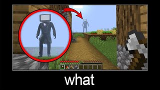 Minecraft wait what meme part 410 TV MAN BOSS [upl. by Leonardo]