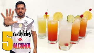 LOS 5 COCTELES SIN ALCOHOL que NUNCA deben de FALTAR en tus REUNIONES [upl. by Summers]