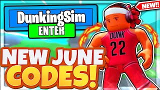 JUNE 2022 ALL NEW SECRET OP CODES In Roblox Dunking Simulator Codes [upl. by Rento]