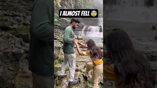 Scariest trekking in Cherrapunji😱 Wei Sawdong Falls tamilvlog meghalaya couplevlog trekking [upl. by Ensoll]