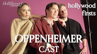 Oppenheimer Cast Play Hollywood Firsts Cillian Murphy Emily Blunt amp Matt Damon Share First Times [upl. by Notlaw221]