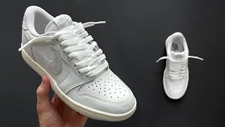 HOW TO LOOSE LACE JORDAN 1s LOW [upl. by Keegan]