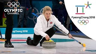 Norways Surprising Curling Victory over Canada  Day 1  Winter Olympics 2018  PyeongChang [upl. by Kciredec]