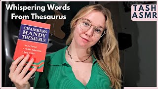 ASMR Whispering Random Words From Thesaurus [upl. by Rawna]