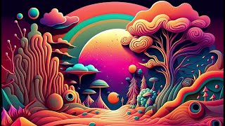 Progressive Psytrance  Electric Samurai  Hallucinations mix 2023 AI Graphic Visuals [upl. by Yeznil369]