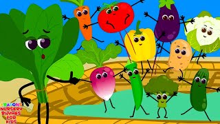 Ten Little Vegetables  Learn Vegetables with Nursery Rhyme and Kids Song [upl. by Valdemar]