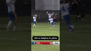 USV vs Delphos St Johns hsfootball wosn ohiohighschool sports [upl. by Sucrad226]