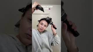 Tuto frange rideaux 🪮repost hairstyle [upl. by Osborne949]