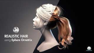 Tutorial 3d realistic hair [upl. by Neroc]