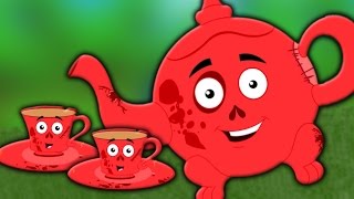 Страшные Я немного чайник  потешки для детей  Nursery Rhyme  Scary Songs  I am a Little Teapot [upl. by Torey692]