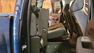 How to Remove the Rear Seats from a 2008 Chevrolet Silverado [upl. by Eliathan360]