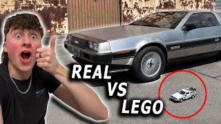 Comparing A Lego DeLorean To A Real DeLorean [upl. by Robillard]