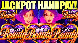 ★JACKPOT HANDPAY★ NEW BLAZING WHEELS  MIDNIGHT BEAUTY Slot Machine AGS [upl. by Gonroff220]