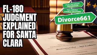 How To Complete The FL180 Judgment For Santa Clara County Divorce  California Divorce [upl. by Hillier]