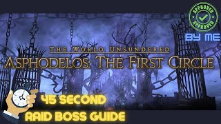 Asphodelos The first Circle  45 SECOND NORMAL BOSS GUIDE  Pandaemonium  FFXIV  ENDWALKER [upl. by Restivo748]